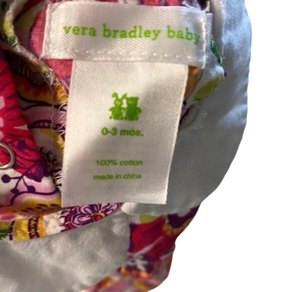 Vera Bradley Baby Floral Peter Pan Collar Top Size 0-3 Months - Picture 5 of 5